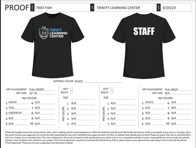 TLC Staff Shirts (Black)